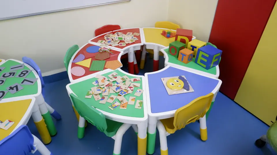 Hands-on materials for shapes, letters and numbers